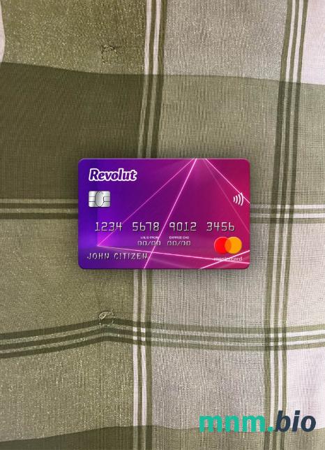 United Kingdom Revolut wygląd zdjęcia mastercard skan PSD + zdjęcie